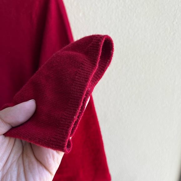 J. Jill red cotton sweater - Picture 2 of 4